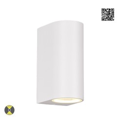 Aplique de pared Roya Semicircular Blanco