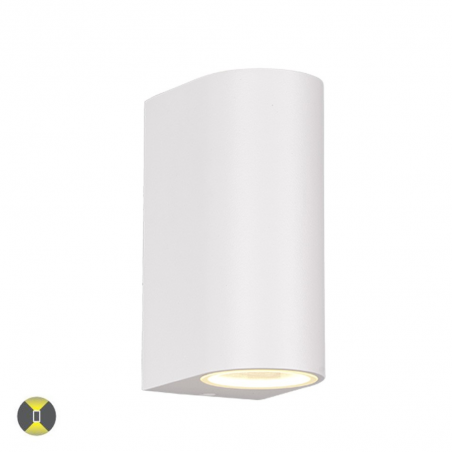 Aplique de pared Roya Semicircular Blanco